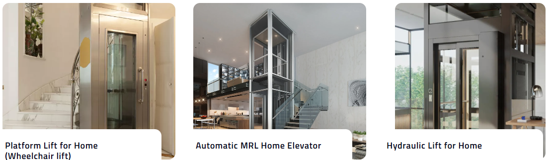Types of Home elevators Attico Elevators